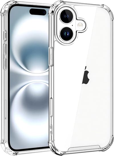 Geschikt voor iPhone 16 Plus Hoesje Transparant Anti-Shock Hoes met Hoekbumpers - Epicmobile