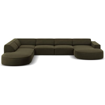 U-bank Jodie velvet Chaise longue links | Micadoni Limited Edition