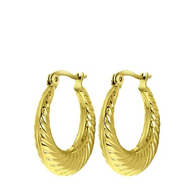 Lucardi Dames Essie oorbellen - Oorbellen - Cadeau - Staal - Goudkleurig