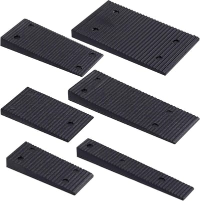Composiet Shims - Nivelleringswiggen Plastic - Meubels Stabiliseren - Waterdicht en Rotbestendig - 6 Maten - Zwart