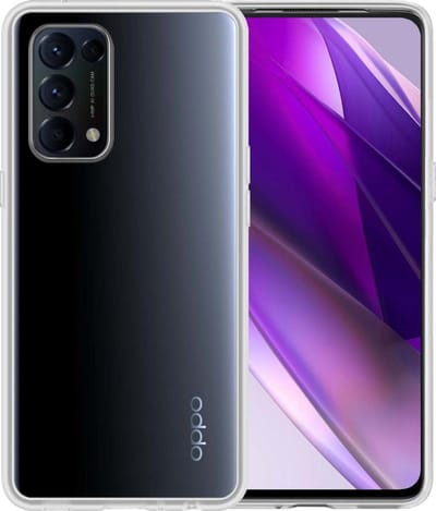 Hoesje - Geschikt voor OPPO Find X3 Lite - Sterk & Shockproof - Siliconen Case - Hoes Cover - Telefoonhoes - Transparant