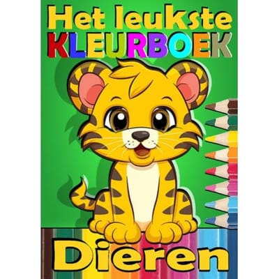Het Leukste Kleurboek Dieren - SherLino Kinderboeken