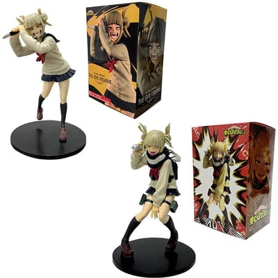 Anime My Hero Academia Figuur Glanzende Hanger Toga Himiko Model Model PVC Cartoon Beeldjes Set Model Decor Kerstcadeau