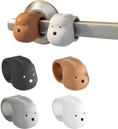 Dailygoods- Deurstopper Geluiddempend - Deurbuffer - Deurstoppers voor binnen - Deurvastzetter - Deurstopper zelfklevend - 4 Stuks, Siliconen - Deurgreepbescherming