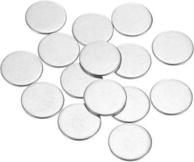 Roestvrijstalen Schijven - Ronde Plaatjes - Handwerk Sieraden Maken - Corrosiebestendig Materiaal - 20 mm Diameter - Zilver