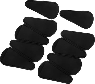 Schaarbeschermers - Puntbeschermers - Veilig Opbergen - Duurzaam PU-Leer - 10 Stuks - Zwart