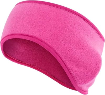Fleece Oorwarmer Band - sport hoofdband - Hoofdband Winter - Dames / Heren - Roze
