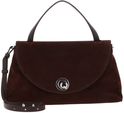 COCCINELLE Leren handtas schoudertas Nikla Suede Bim Handbag Brunette donkerbruin
