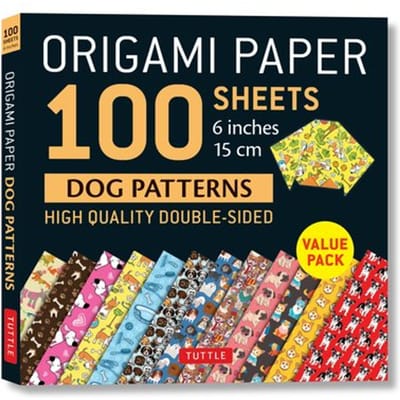 Origami Paper 100 Sheets Dog Patterns 6" (15 Cm)
