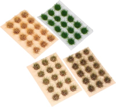 Kunstgras Graspolletjes - Miniatuur Gras - Modelbouw Landschap - Natuurlijke Textuur - Diverse Kleuren - Meerdere