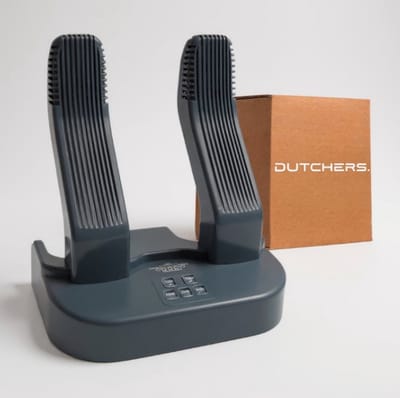 Dutchers® Elektrische Schoenendroger met Timer & Ozonfunctie – Stil & Sneldrogend – Schoenverfrisser - Geurvreter - Schoendeodorant - Voor Droge Schoenen, Skischoenen, Bokshandschoenen & Handschoenen – 40–55°C Warme Lucht