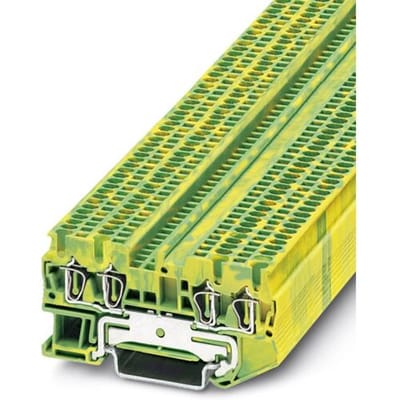 Phoenix Contact 3031209 Doorgangsserieklem 4.2 mm Spanveer Groen, Geel 50 stuk(s)