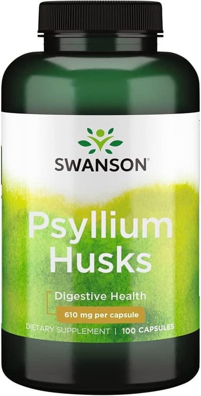 Swanson health Psyllium Husks 610mg - 100 capsules