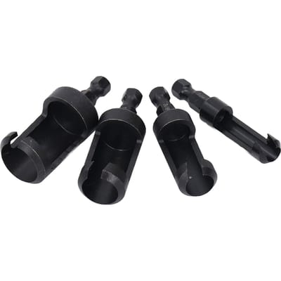 4 Stuks Set Hout Plugsnijder 14in 38in 12in 58in Zeskantschacht Koolstofstaal Plugsnijder Boor Bit Set