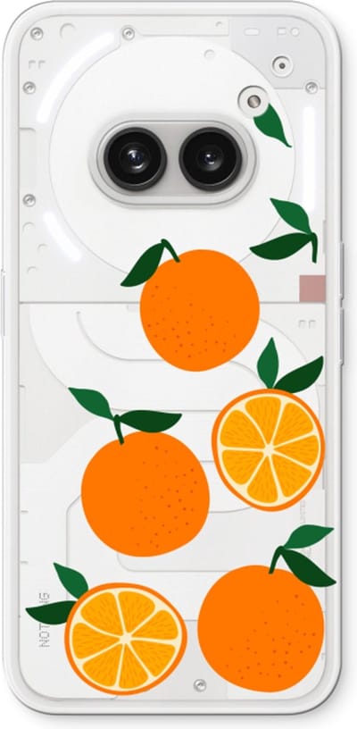 Case Company® - Hoesje geschikt voor Nothing Phone (2a) hoesje - Will you be my clementine - Soft Cover Telefoonhoesje - Bescherming aan alle Kanten en Schermrand