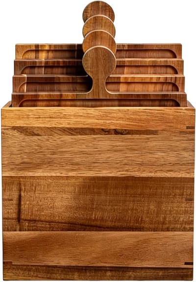 Houten Serveerplank - Kaasplank Vleesplank - Eten Presenteren - Veeg Schoon Oppervlak - 362 x 287 cm - Houtkleur
