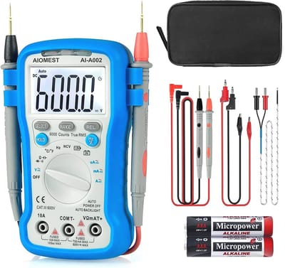 Digitale Multimeter Tester voor DC/AC met Auto Achterlicht - Volt, Huidige, Weerstand, Capaciteit, Diode/HFE-tests