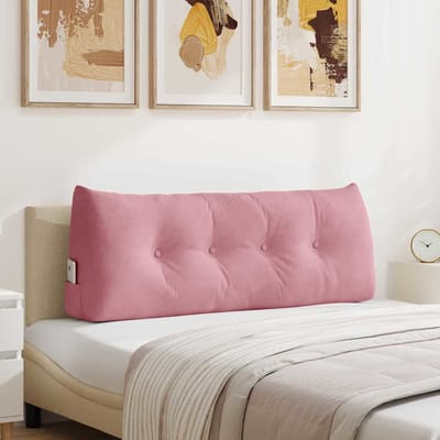 vidaXL - Rugkussen - Roze - 120 - x - 24 - x - 50 - cm - Fluweel