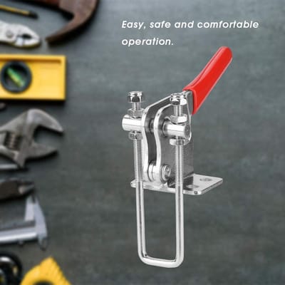 Dailygoods- Toggle Clamp 90 Graden - Gegalvaniseerd IJzer - Snelle Bevestiging - Voor Lassen/Riveteren - Veilig Ontwerp - Klanttevredenheid Garantie - Klem