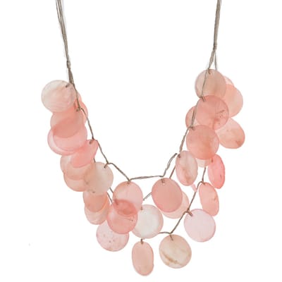 Behave - Ketting Dames - Roze - Schelp - 50 cm