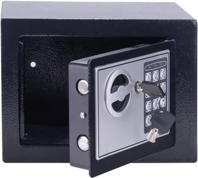 AHD® Kluis Brandwerend - Kluis - Kluisje Met Cijferslot - Zwart - 23cm x 17cm x 17cm