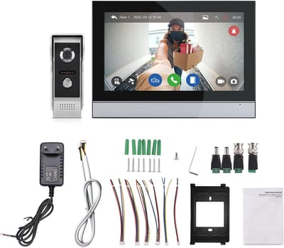 Video Deurbel Camera - Intercom Systeem - Veilige Toegang - 10 Inch Touchscreen - 1080P HD - Zwart