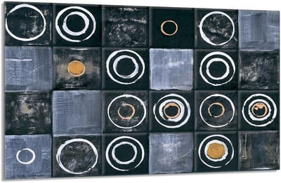 TMK ArtDeko Wzór Serie - Glazen Fornuisbeschermer - 80x52 cm - Veilig en Praktisch