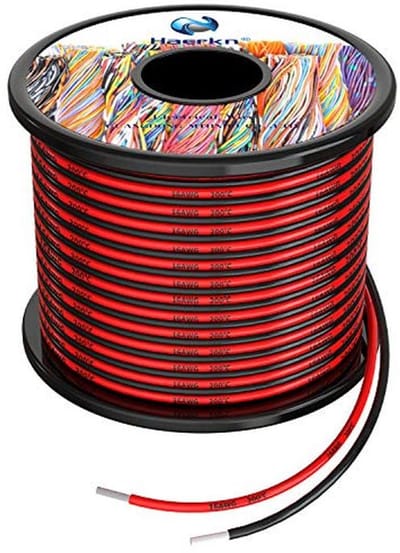 Siliconen elektrische draad 1,3 mm² 16 AWG - 20 meter, rood en zwart, hoge temperatuur bestendig
