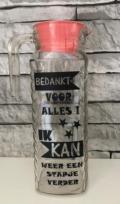 Sapkan -bedankt voor alles zalm roze dop | Juf & Meester Cadeau