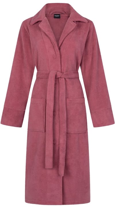 Linolux Fleece Vita Dames fleece badjas - Pruimpaars - S