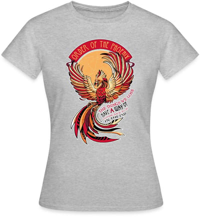 Harry Potter Phoenix Fawkes T-Shirt Dames