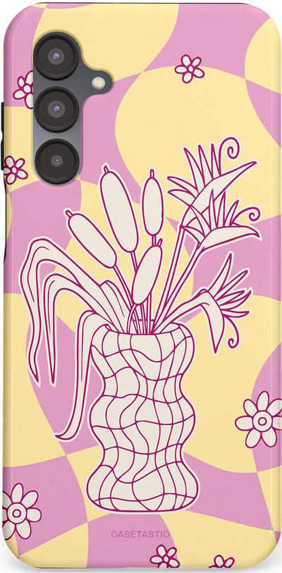 Casetastic Hoesje Geschikt voor Samsung A16 - Stijlvolle Beschermende Duo-layer Case - Bosje vol roze