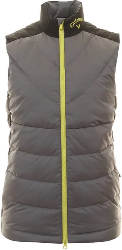 Callaway Quilted Premium Heren Bodywarmer Grijs Lime