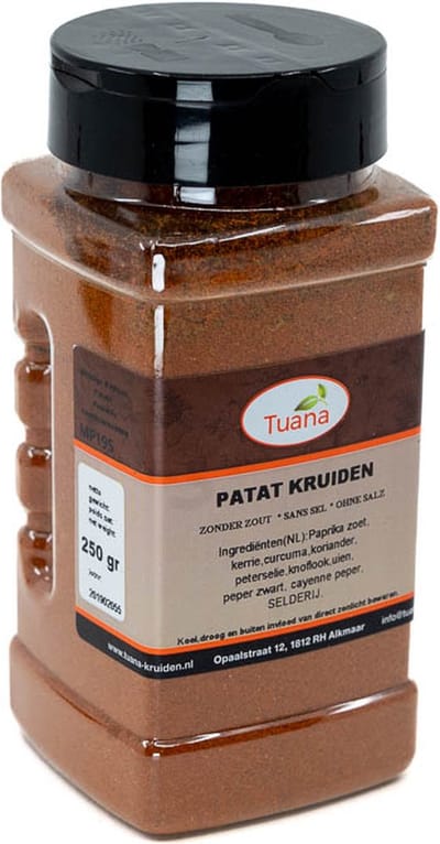 Tuana Kruiden - Patat / Frites Kruiden Zonder Zout - Strooibus 140 Gram - MP-P-0010