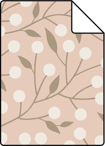 Proefstaal ESTAhome behang bloemmotief roze - 26.5 x 21 cm - 139590-S