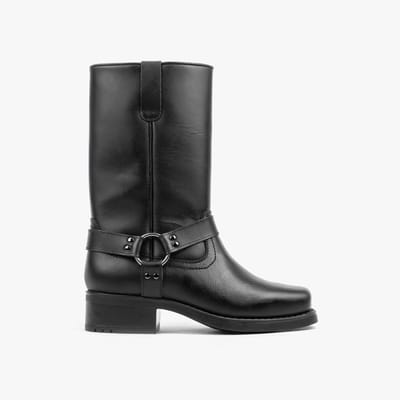Nordland harness high boots heren zwart leer