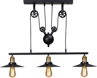 Kosilum - Piattino - Hanglamp - Zwart - Metaal