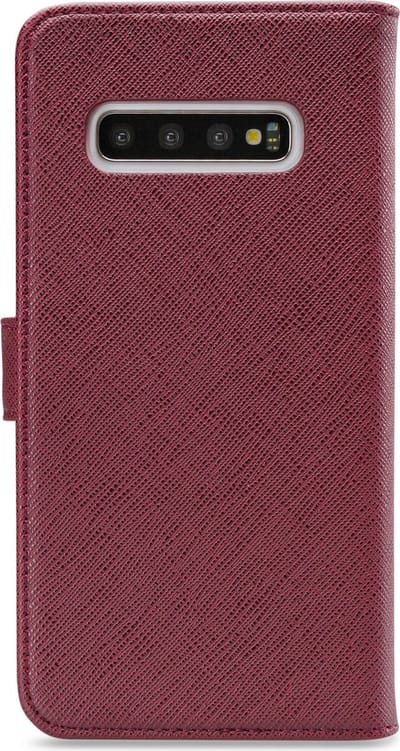 My Style Telefoonhoesje geschikt voor Samsung Galaxy S10 Plus Hoesje | My Style Flex Wallet Bookcase Portemonnee | Pasjeshouder voor 3 Pasjes | Telefoonhoesje voor Pinpas / OV Kaart / Rijbewijs - Bordeaux | Bordeaux rood