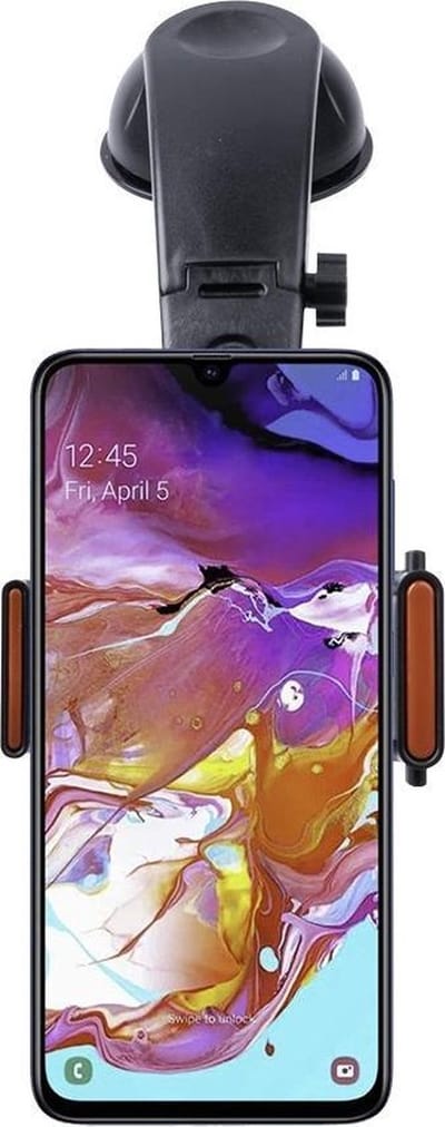 Shop4 - Samsung Galaxy A70 Autohouder 3 in 1 Dashboard en Ventilatiehouder Zwart