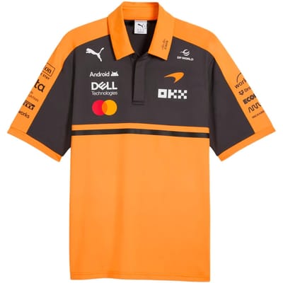 Puma Mclaren Replica Poloshirt Oranje M Man