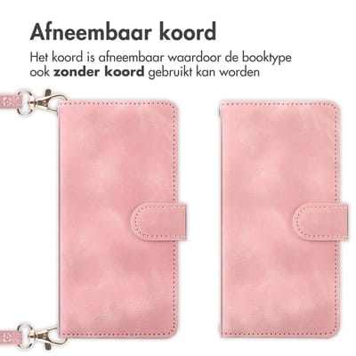 imoshion Hoesje - Geschikt voor Samsung Galaxy A26 - Bookcase met koord - Roze
