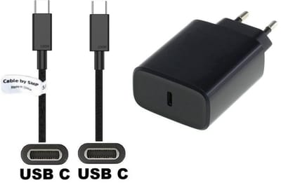 OneOne 20W snellader + 0,2m sterke USB C naar C kabel. PD lader. Oplader adapter past op Motorola Moto e14, Moto e15, Moto G / G Power, Moto G04, Moto G04s, Moto G05, Moto G14, Moto G15, Moto G24, Moto X50 Ultra