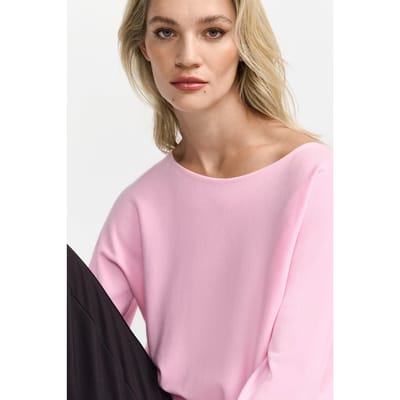 Rich & Royal Boat Neck Seamless Strawberry Cream Size: XS | Long-Sleeved Tops Outlet | Dames | Roze