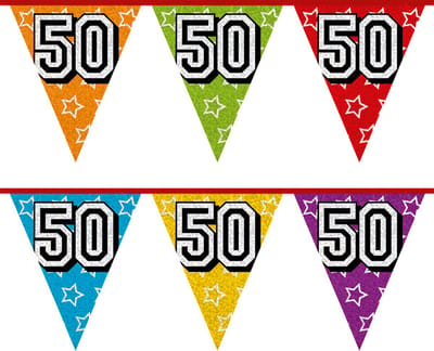 Boland - Vlaggenlijn Holografisch '50' - Regenboog - Regenboog