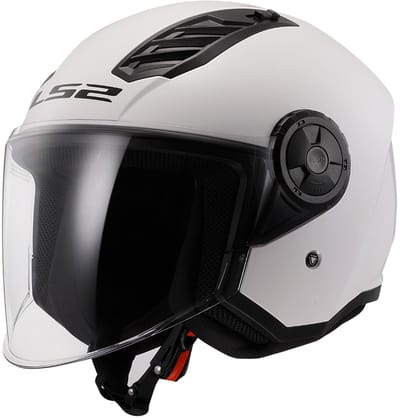 LS2 OF616 Airflow II Solid Gloss Wit 06 Jethelm - Helm
