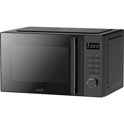 Saaf Combi Magnetron - 25L - Grill en Hetelucht Functie - 10 kookprogramma's - 900W - Zwart