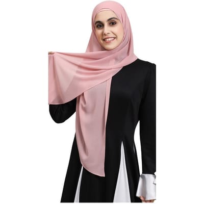 Nieuwe Magnetische Gesp Direct Chiffon Hijab Klaar Om Te Dragen Eenvoudige Hijab Sjaal Grote Maat Effen Kleur Turban Voor Vrouwen gray