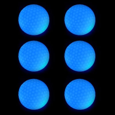 Golfballen met LED Verlichting - 6 Stuks voor Nachttraining, Lange Afstand en Precisie Schoten - Ideaal voor Golf Oefeningen en Avondgebruik