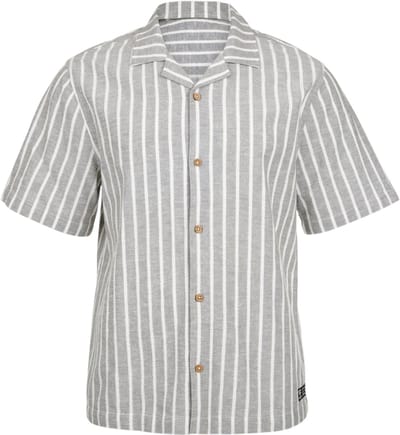Brunotti - Sanni - Shirt Snow - Heren - 100% Katoen - Button Up Short-Sleeve - M