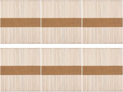 300 Stuks Houten Lollystokjes voor Creatieve Projecten - Ideaal voor Knutselen, DIY en Ambachten - 114mm x 9mm x 2mm